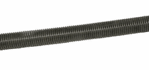 Black metal torsion spring for garage doors.