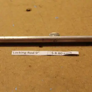 Locking rod on table with price label.